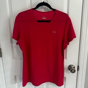 Under Armour Pink Grapefruit Colored Short Sleeve Shirt